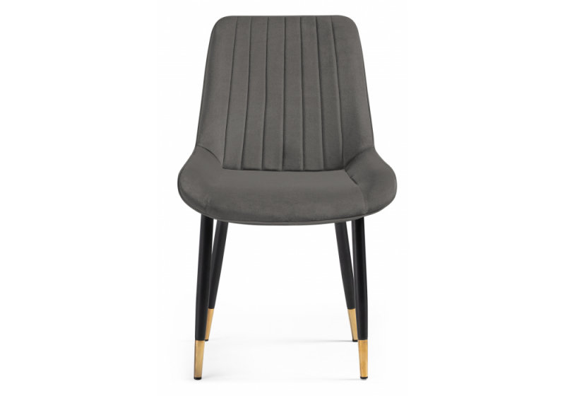 Стул на металлокаркасе Seda-1 dark gray / gold / black (52x60x87)