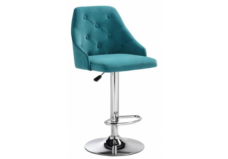 Барный стул Laguna blue velour (45x48x94). 