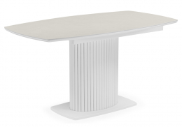 Керамический стол Фестер 140(180)х80 carmen light grey / белый (80x76)
