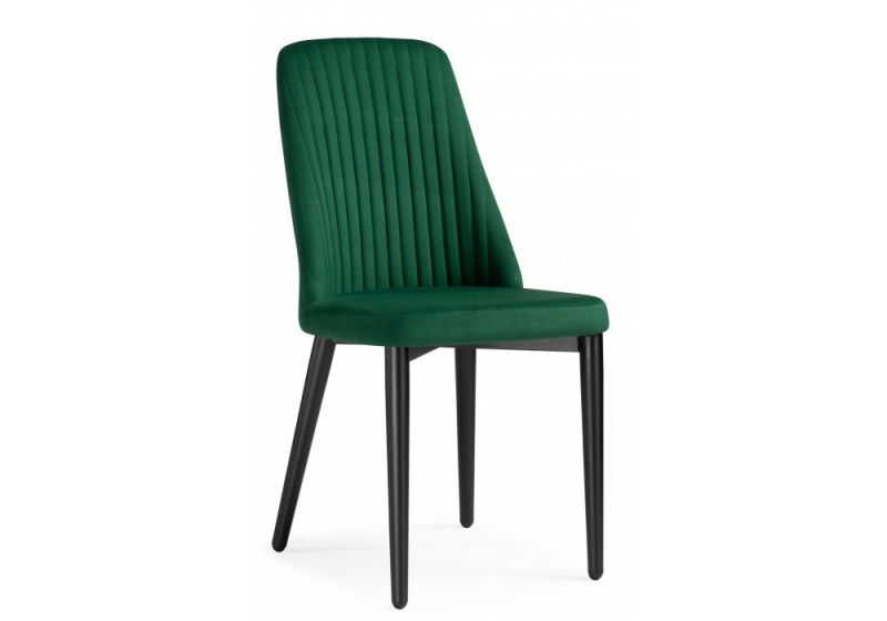 Стул на металлокаркасе Фена R зеленый / черный (46x56x91). 