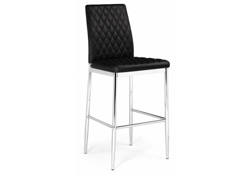 Барный стул Teon black / chrome (41x50x100). 
