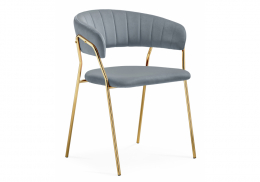 Стул на металлокаркасе Kamelia 1 gray / gold (60x52x79)