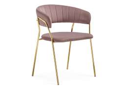 Стул на металлокаркасе Kamelia 1 light purple /gold (60x52x79)